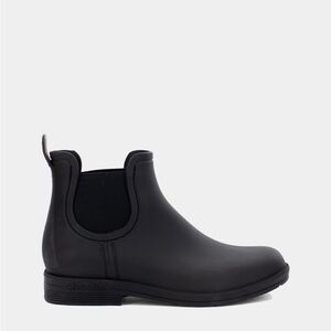 Black Chelsea Rain Boots
